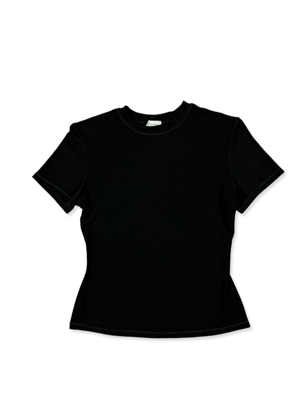 Lilysilk Black Viscose Silk Breeze Jersey Pajama Lounge T-Shirt